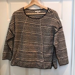 madewell embroidered top w pocket